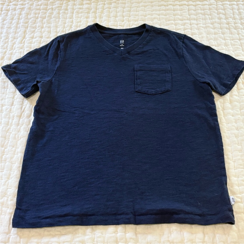 GAP Kids Navy Blue Pocket T-Shirt